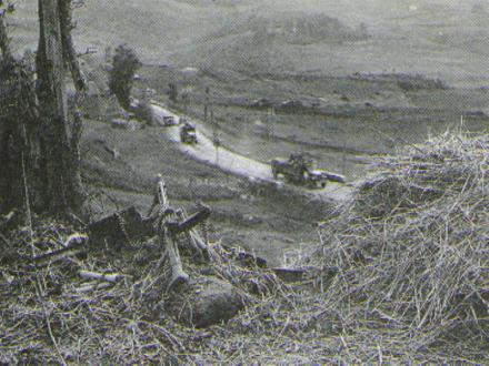 Opuszczone niemieckie stanowisko MG-42